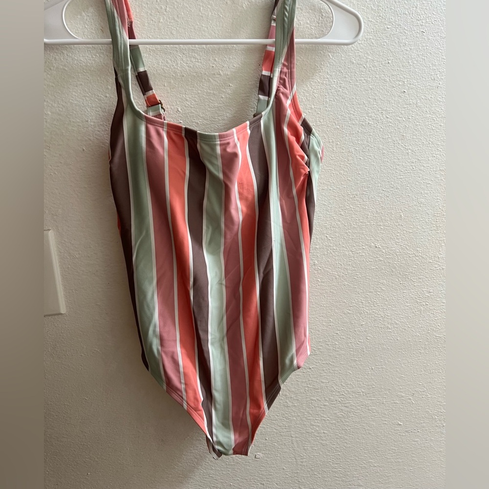 Striped One-Piece Swimsuit